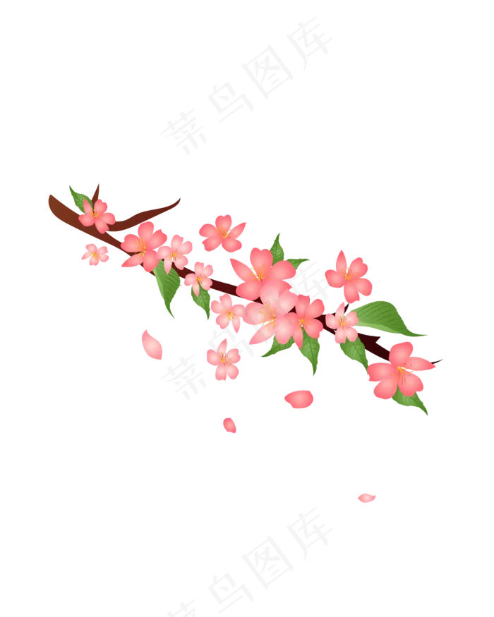 矢量免扣卡通花朵