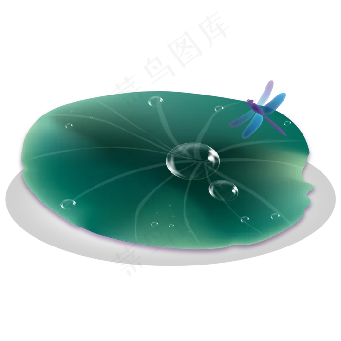 中国风荷叶蜻蜓(2400X2000(DPI:300))ai矢量模版下载