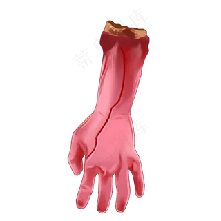 小丑愚人节假手血腥手臂恐怖惊吓