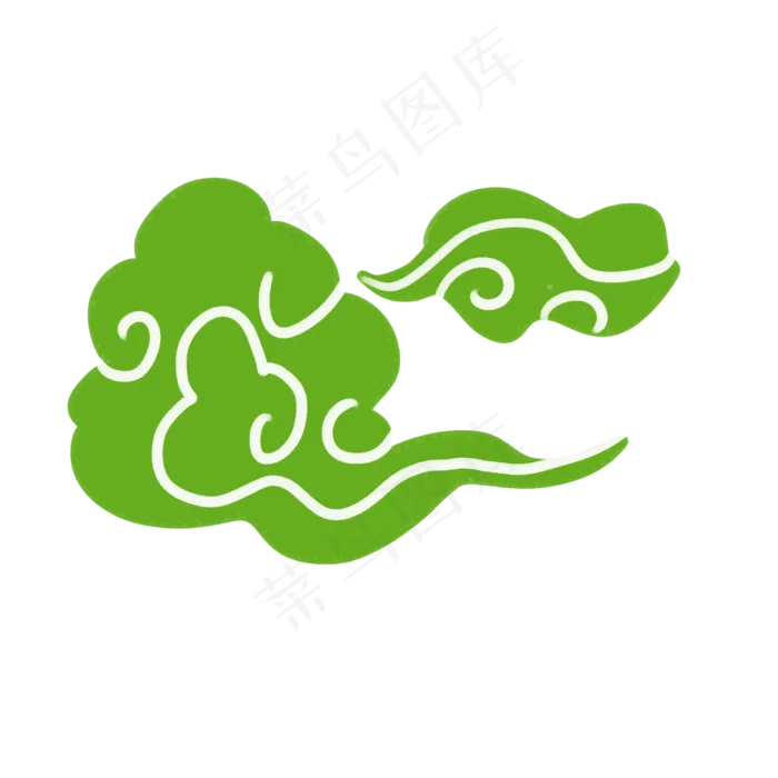 端午节祥云云朵装饰(2000*2000px 300 dpi )psd模版下载