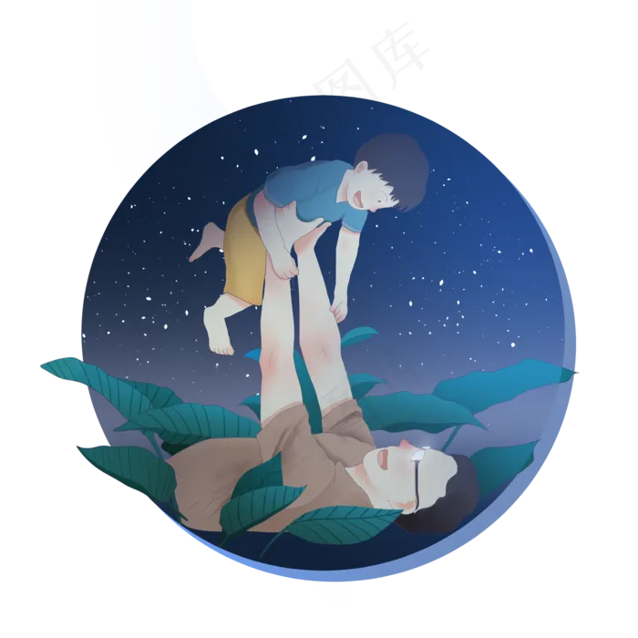 父亲节回忆童年(2000X2000(DPI:300))psd模版下载