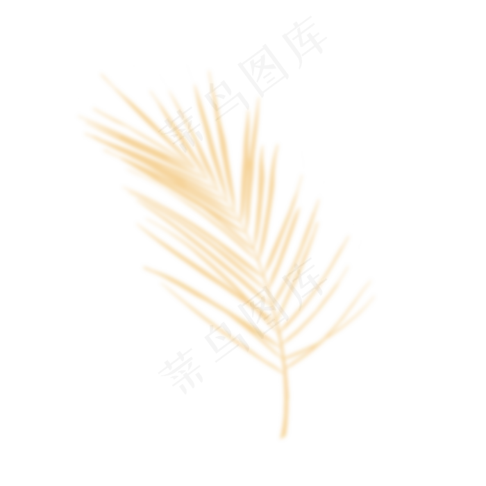 卡通金色植物下载(2000*2000px 300 dpi )psd模版下载