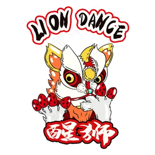 国潮中国风舞狮喜庆春节