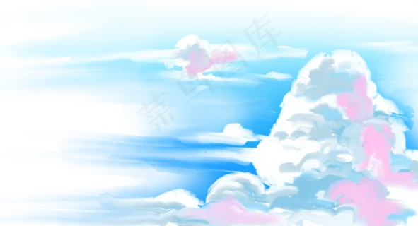 水彩云彩 水彩云彩