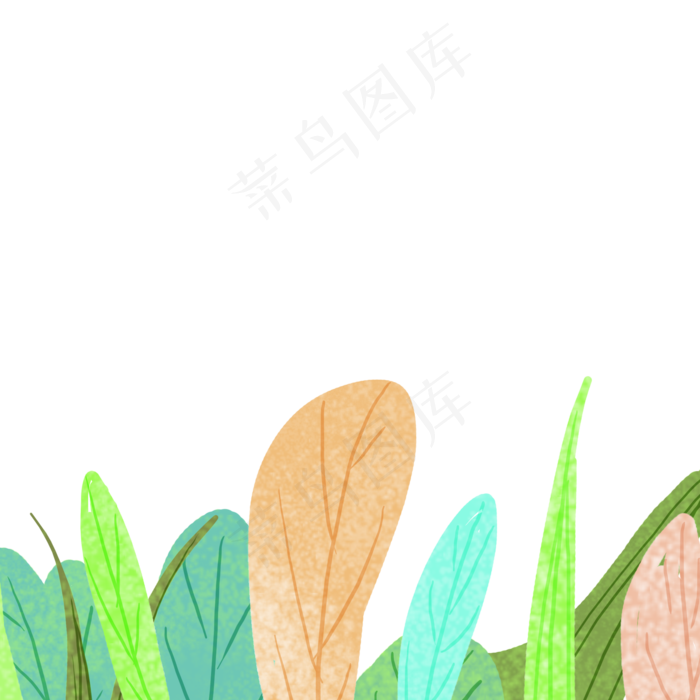 春天植物叶子(2000X2000(DPI:300))psd模版下载