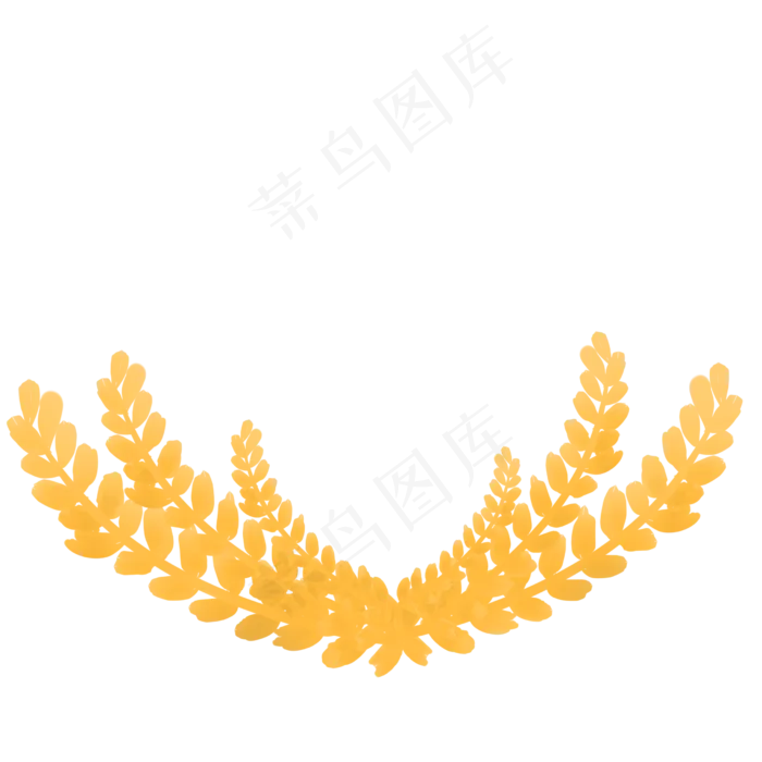建军节黄色麦穗(2480X2480(DPI:300))psd模版下载