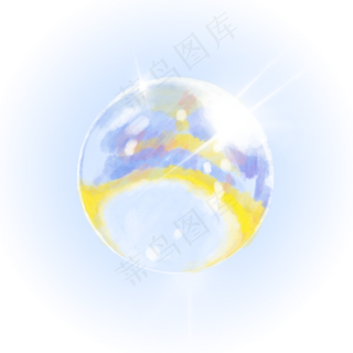 水晶球波纹,免抠元素