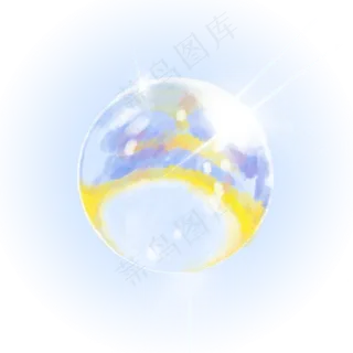 水晶球波纹,免抠元素