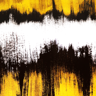 毛笔笔触黑金墨迹