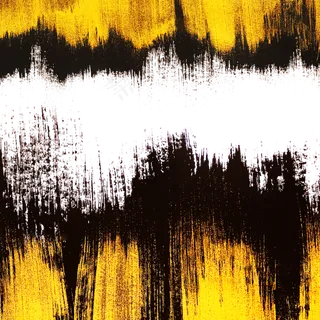 毛笔笔触黑金墨迹