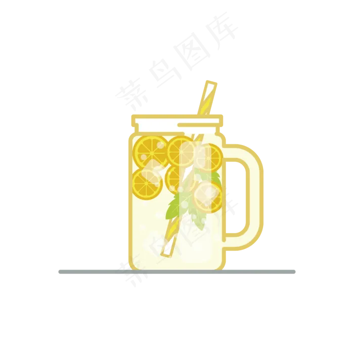 夏日果汁清凉饮品(2480X3508(DPI:300))ai矢量模版下载