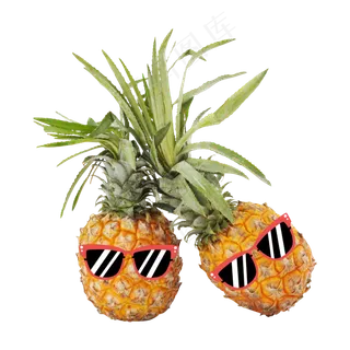 可爱拟人菠萝凤梨