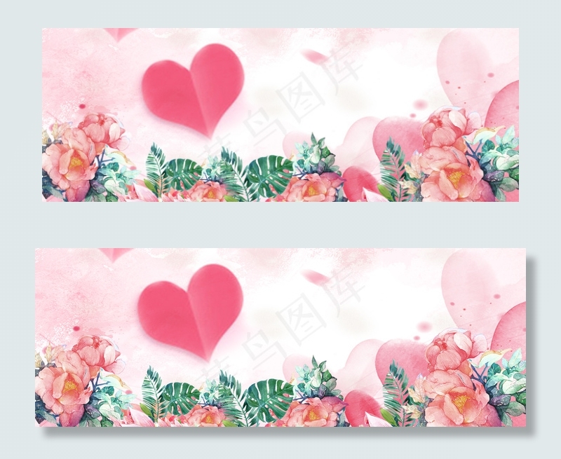 小清新花卉妇女节背景