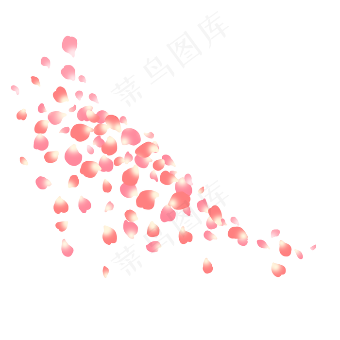 粉色线条扩散花瓣PNG(2000X2000(DPI:300))psd模版下载