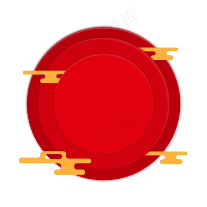 圆形鼠年边框,免抠元素(2000*2000px 300 dpi )ai矢量模版下载