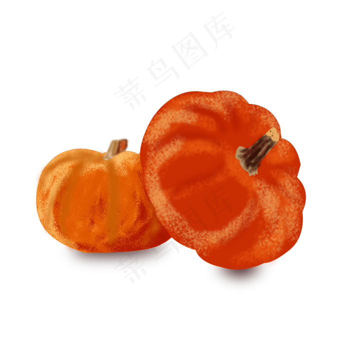 二十四节气鼠绘处暑蔬菜南瓜元素