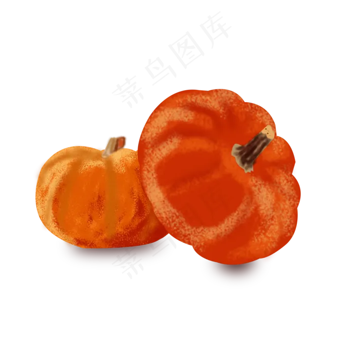 二十四节气鼠绘处暑蔬菜南瓜元素(2000X2000(DPI:300))psd模版下载