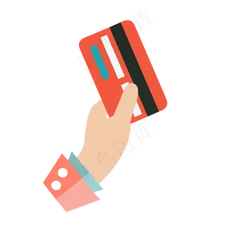 手拿银行卡,免抠元素