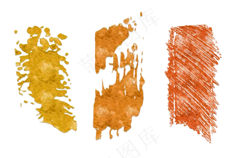 干裂油画颜料笔触,免抠元素