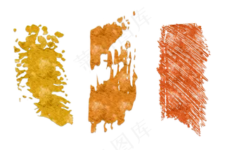 干裂油画颜料笔触,免抠元素