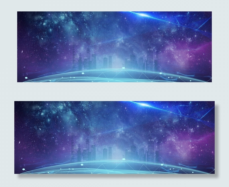 科技感城市商务banner