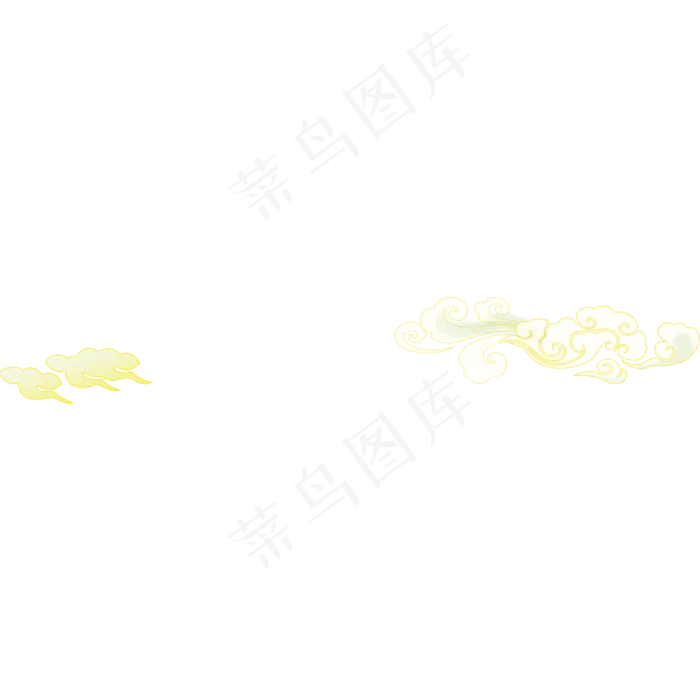 古典古风云朵(2000X2000(DPI:300))psd模版下载