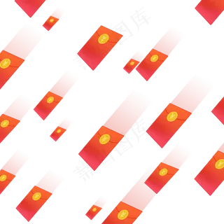 红包雨红包漂浮,免抠元素