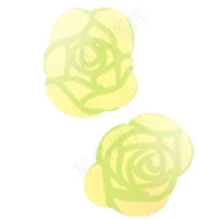 春天唯美黄色绿色花朵