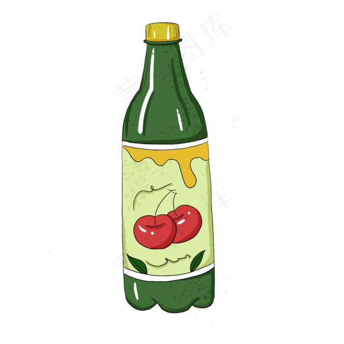 手绘夏日饮料下载(2000X2000(DPI:300))psd模版下载
