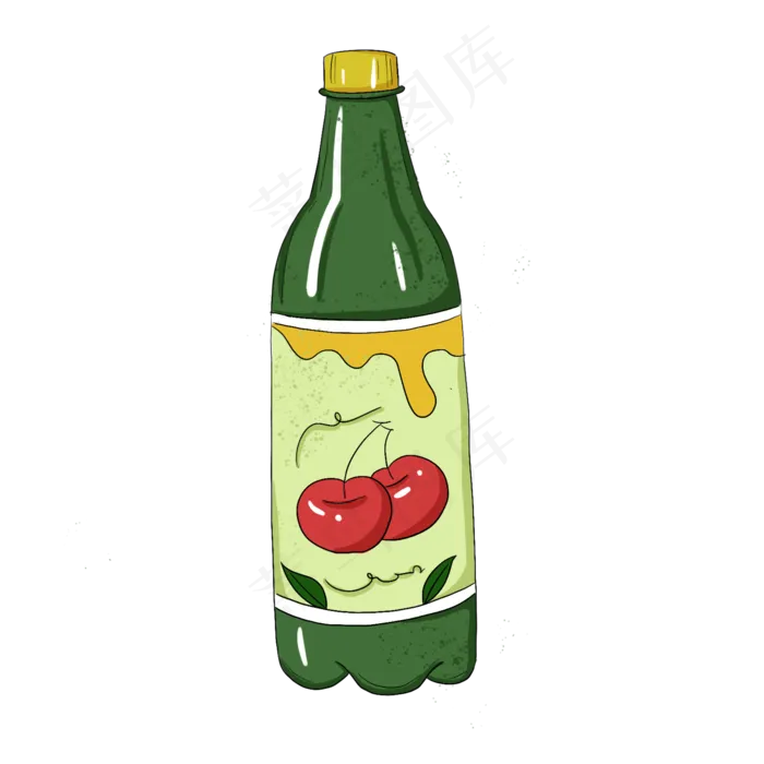 手绘夏日饮料下载(2000X2000(DPI:300))psd模版下载