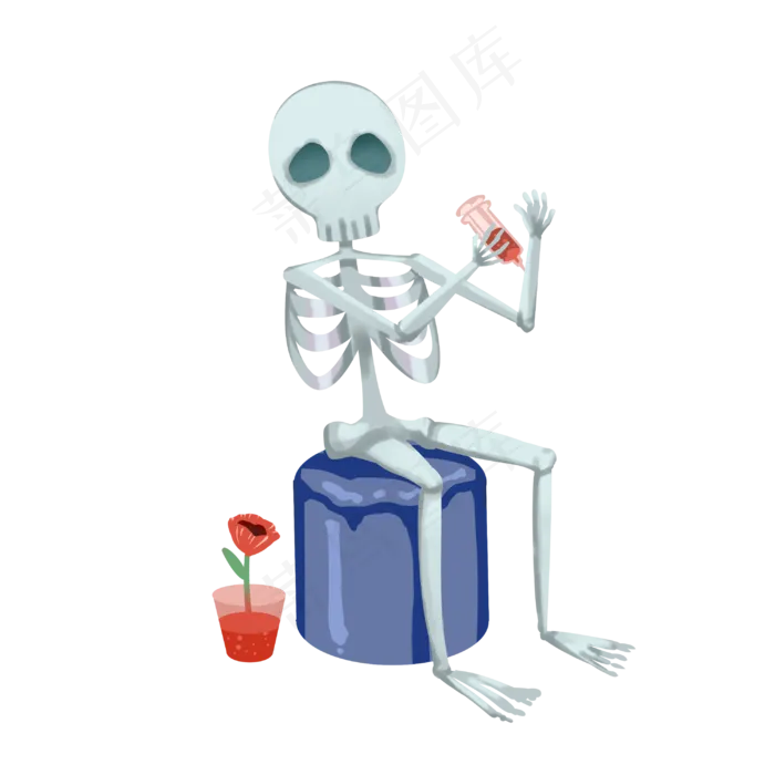 禁毒毒品注射骷髅,免抠元素(3000*3000px 300 dpi )psd模版下载