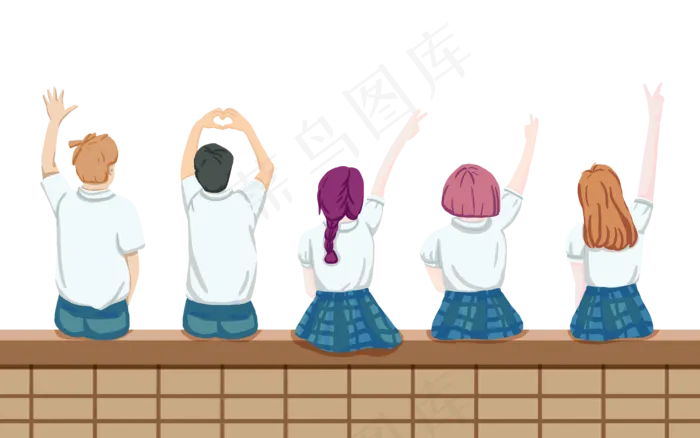 毕业学生青春合影同学回忆(4000X2500(DPI:300))psd模版下载
