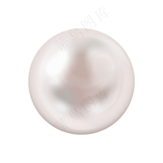 高清手绘白色珍珠,免抠元素