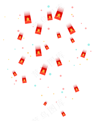 悬浮红包雨装饰