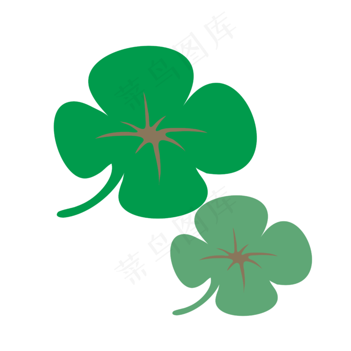 手绘插画植物树叶子