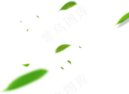 飞跃漂浮树叶,免抠元素