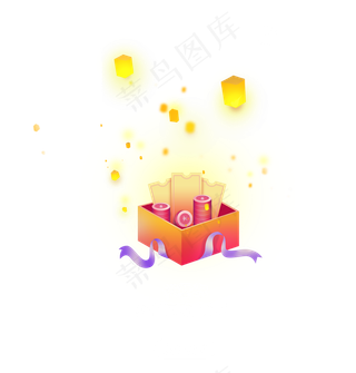 元宵节综合电商APP弹窗,免抠元素