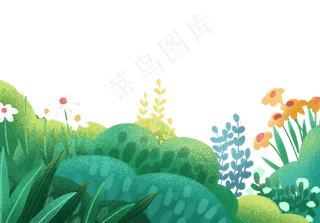 绿色生活环境保护植物花