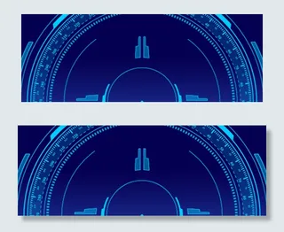 未来科技蓝色梦幻banner