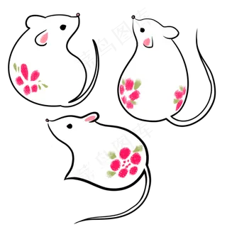 鼠年吉祥生肖老鼠