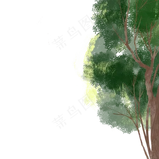 卡通小树木免抠图