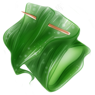 端午食物绿色粽子