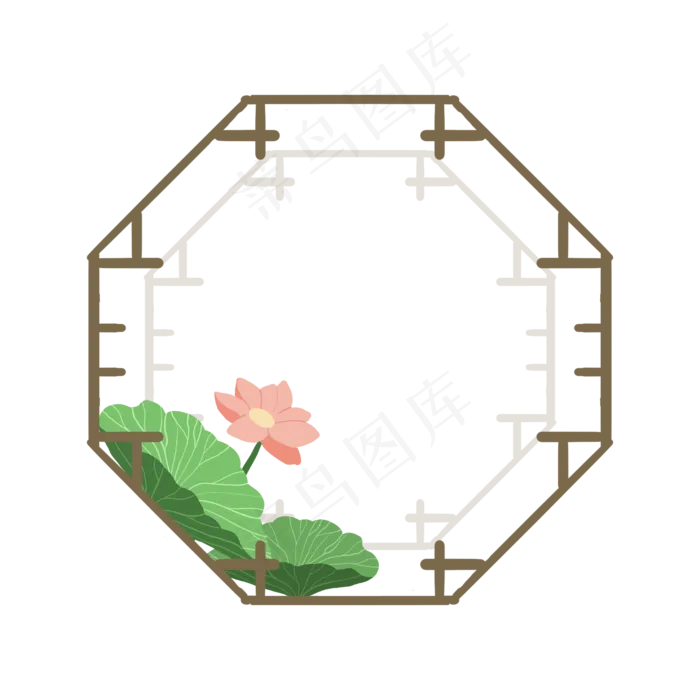 多边形小清新边框(2000X2000(DPI:3))psd模版下载
