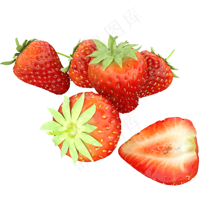 新鲜草莓(2000*2000px 300 dpi )