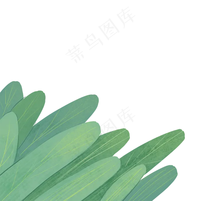 卡通植物绿叶下载(2000X2000(DPI:300))psd模版下载