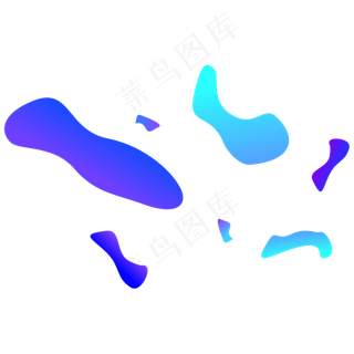 618电商流体渐变主题装饰素材