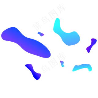 618电商流体渐变主题装饰素材