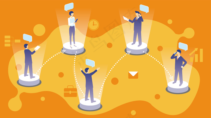 正在进行沟通的商务人士