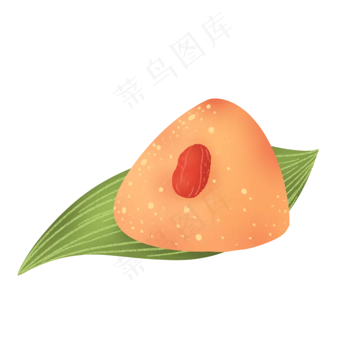 可爱卡通手绘端午节红枣粽子(2000X2000(DPI:300))psd模版下载