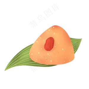 可爱卡通手绘端午节红枣粽子